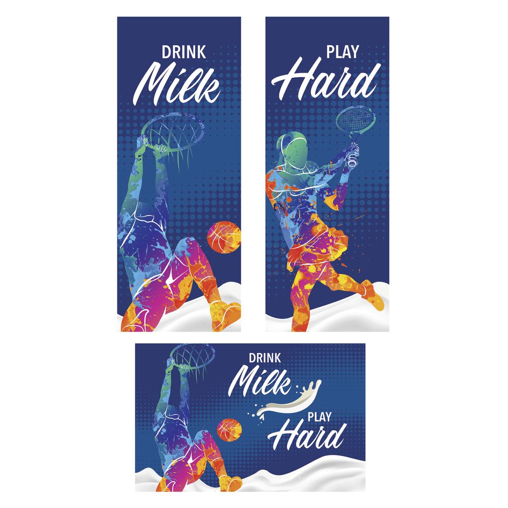 "DRINK MILK PLAY" MAGNETS, ST/3, FOR 86603