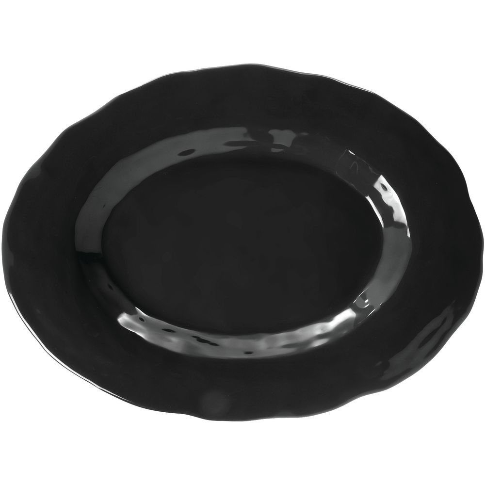 Black Large Serving Platters Melamine 