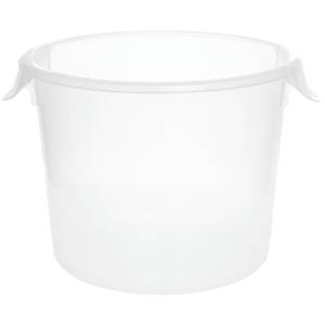 Rubbermaid Commercial Products Food Storage Container with Lid for Kitchen  or Restaurant, Round and Clear, 6 Quart, Diashwasher Safe
