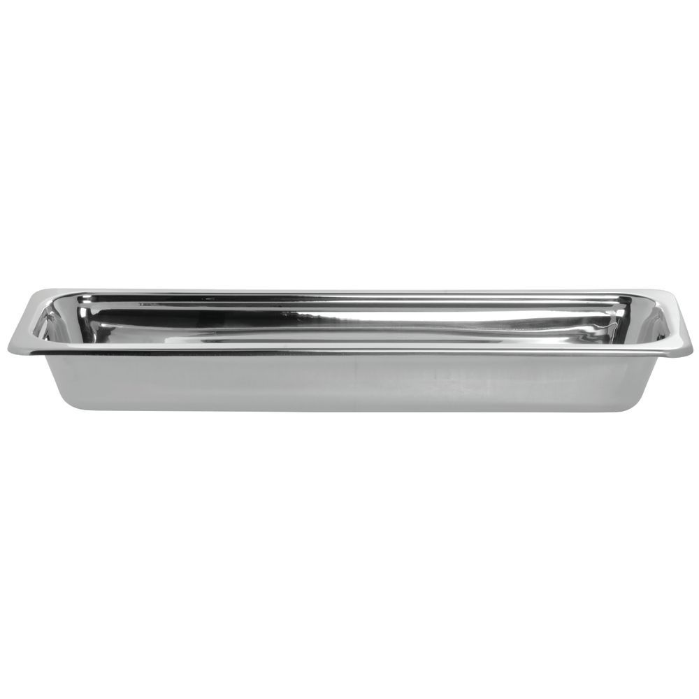 Bon Chef Hot Solutions Stainless Steel Buffet Chafing Pan Plain Half Size Long 21"L  x 6 1/2"W  x  2 3/4"H