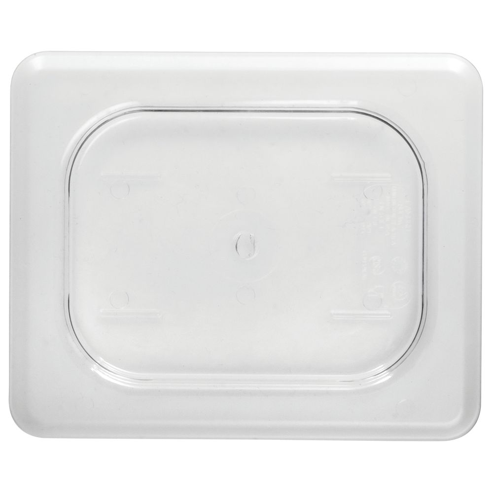 Cambro&#174; Camwear&#174; Clear Flat Cover for 1/8 Size Food Pan