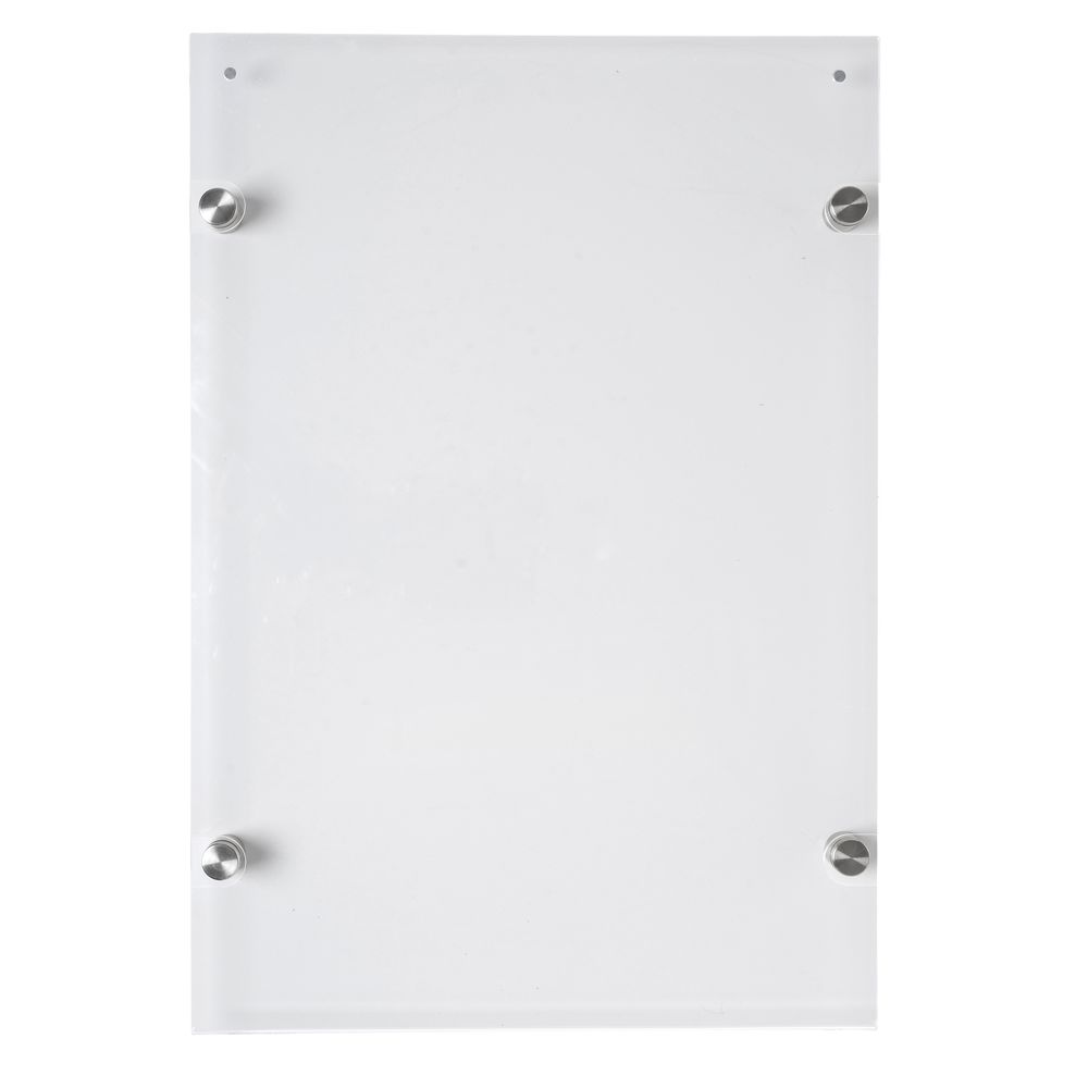 NEW CHROME WALL MOUNT STANDOFF SIGN SUPPORTS ACRYLIC FIXERS 