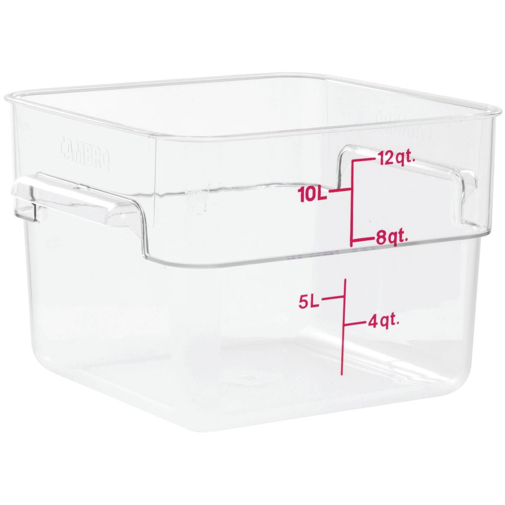 SQUARE CLEAR 12 QT CONTAINER