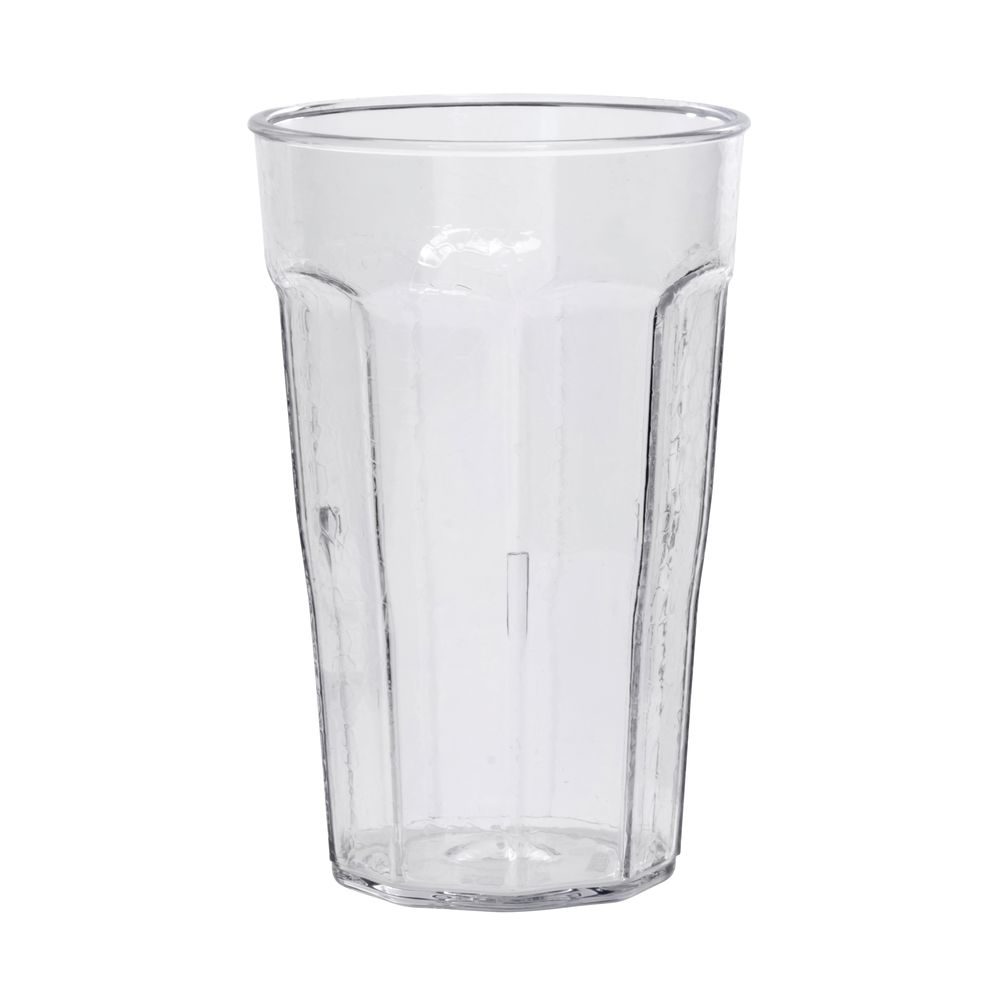 Hubert&#174; Faceted Clear Plastic Tumblers 11.8 Oz