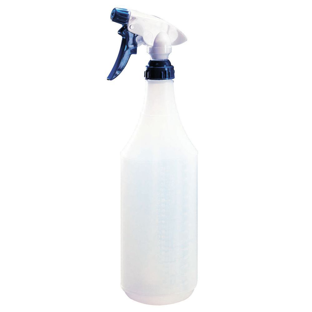 32 oz White Plastic Spray Bottle With Standard Pump