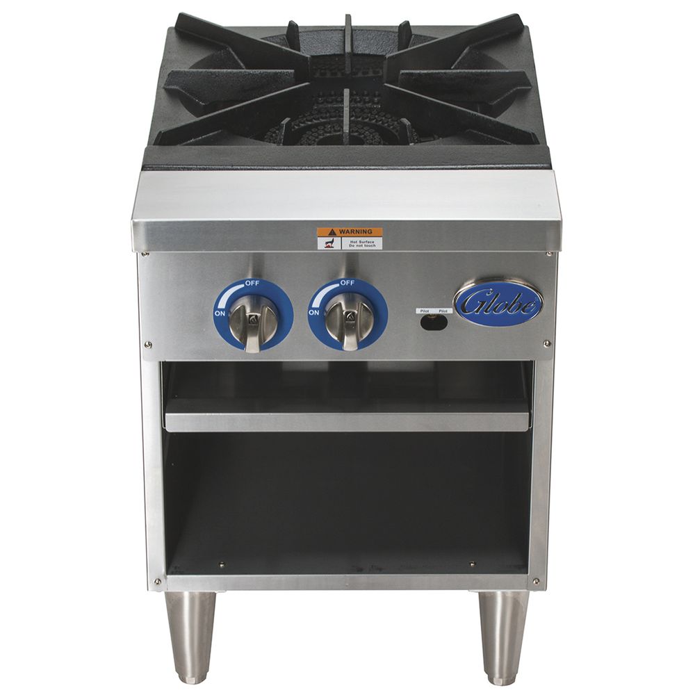 Globe GSP18G Natural Gas Stock Pot Range 18 1/8"L x 27 3/16"W x 25 5/8"H
