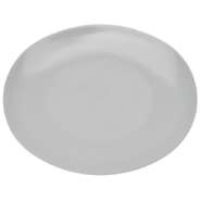 Expressly HUBERT® Oval White Melamine Platter - 14 1/2