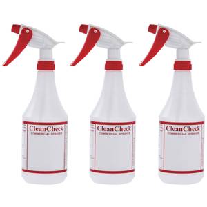 32 oz White Plastic Spray Bottle With Standard Pump