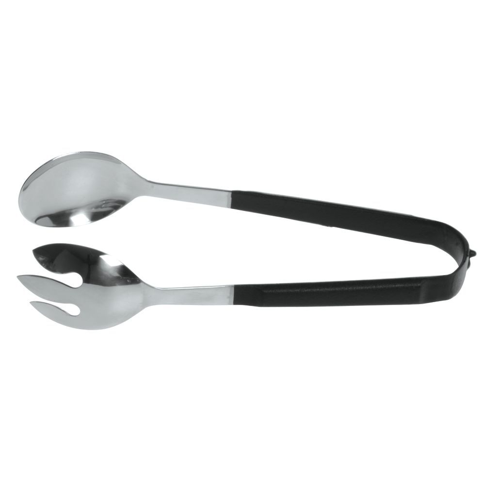 TONG, 12"L, W/BLK SILICONE, STAINLESS