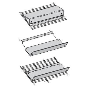 HUBERT® Ventilated Clear Acrylic Case Divider with Open End - 30L x 6W x  4H