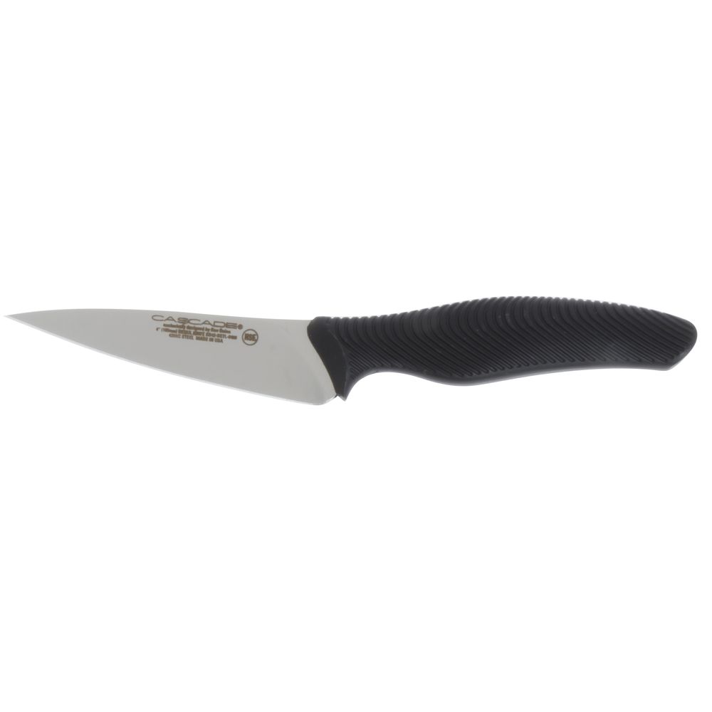Dexter Stainless Steel Rocker Knife with Black Polypropylene Handles