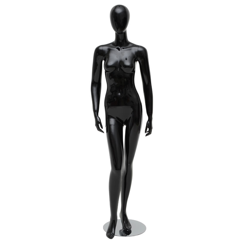 Female 3/4 Body Mannequin, Black Color