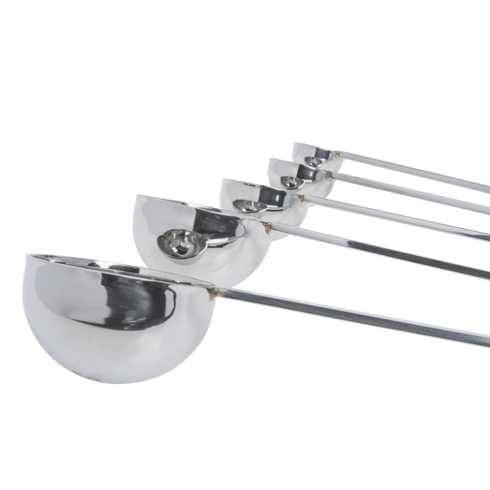 Vollrath Stainless Steel Long Handle Measuring Spoon Set - 14L Handles