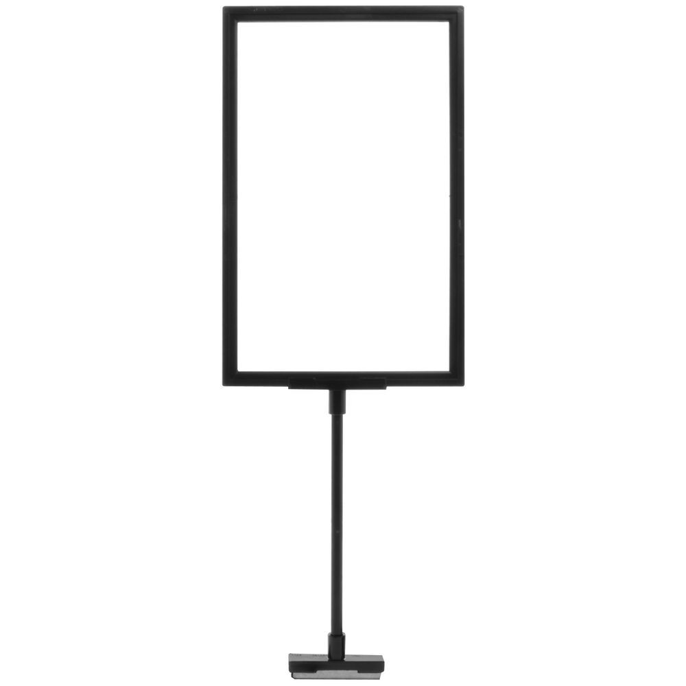  Magnetic Base Sign Holder Stand 8&#34; Stem 7&#34;H x 11&#34;W Black Plastic