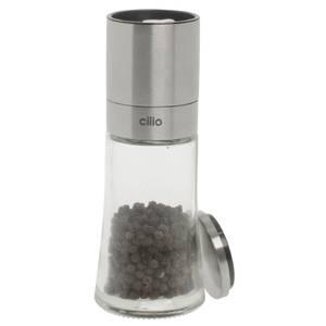 HUBERT® 2 oz Clear Glass Salt/Pepper Shaker With Stainless Steel Mushroom  Top
