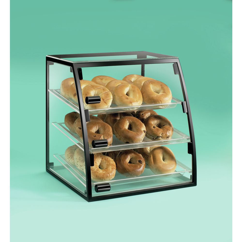Commercial Clear Acrylic 2 Tray Bakery Pastry Bread Food Counter Display Case 