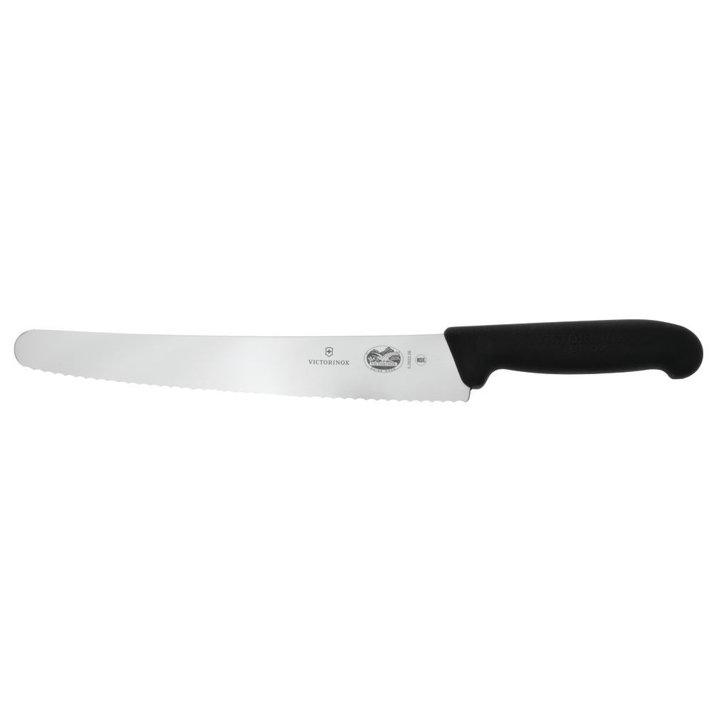 BREAD KNIFE, WAVY, BLACK, 10-1/4"