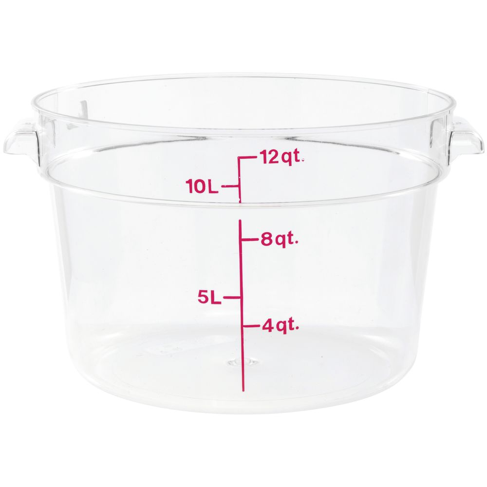 STORAGE CONTAINERS, ROUND, 12 QT.