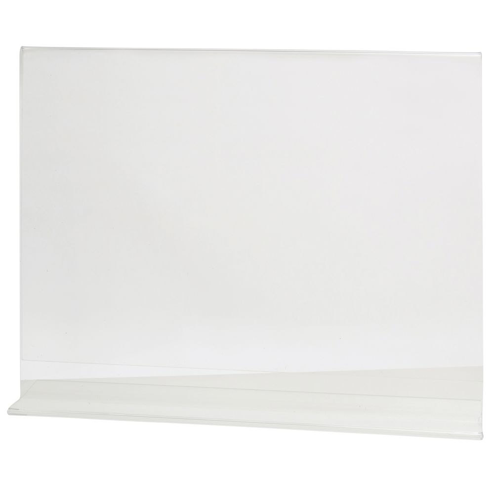 Horizontal Easel Style Sign Holders Clear 11"H x 14"L
