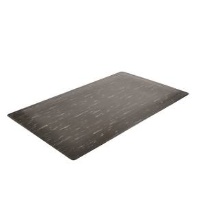 HUBERT® Charcoal Nitrile PVC Foam Cushion Max Anti-Fatigue Mat - 6'L x 4'W  x 5/8H