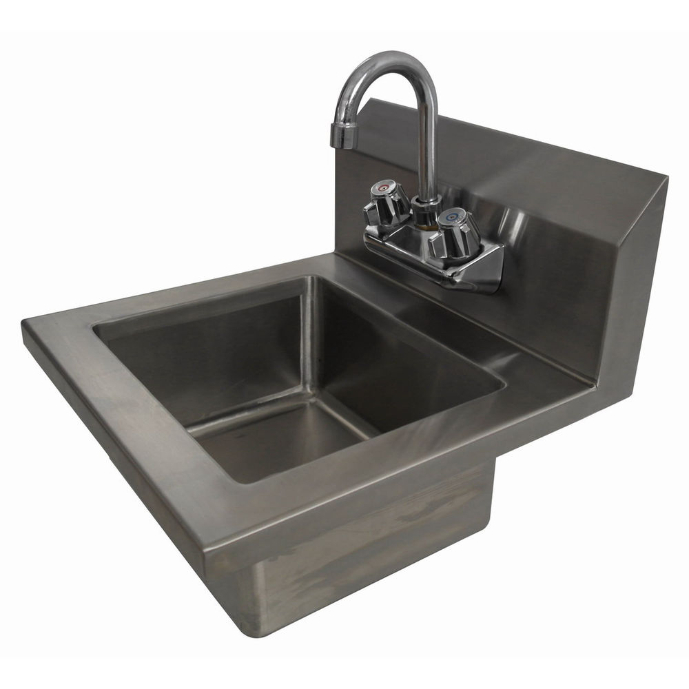 HAND SINK WITH MANUAL FAUCET, WALL MOUNT