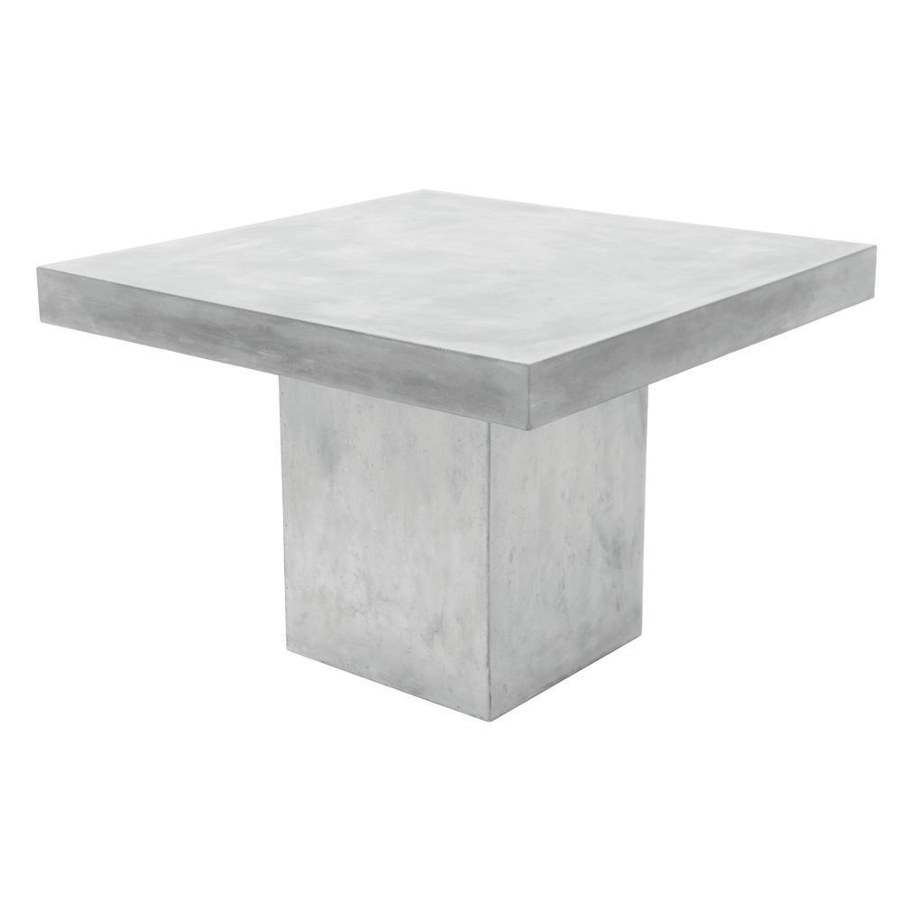 Square Cement Coffee Table - Kitchen Sink For Tall People