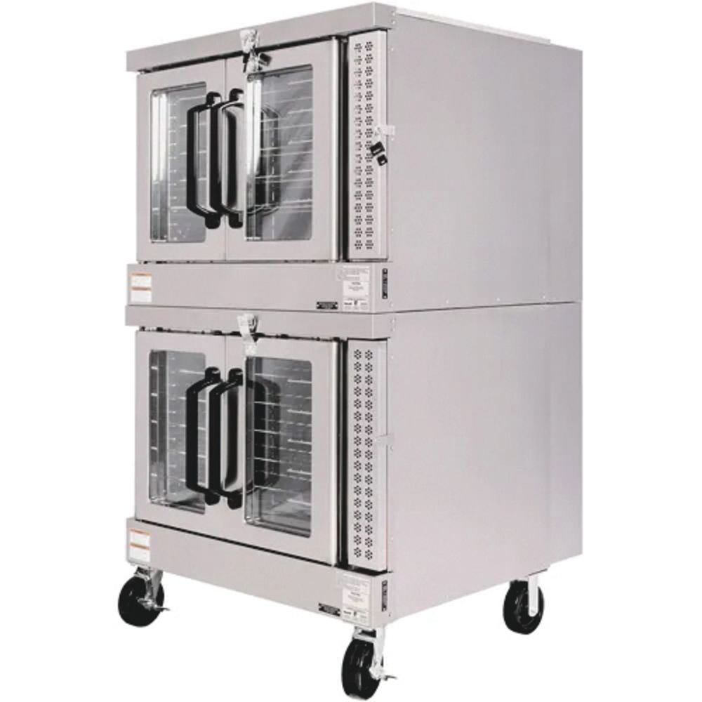 Vulcan VC44GD Double-Deck Gas Convection Oven with Legs, Natural Gas