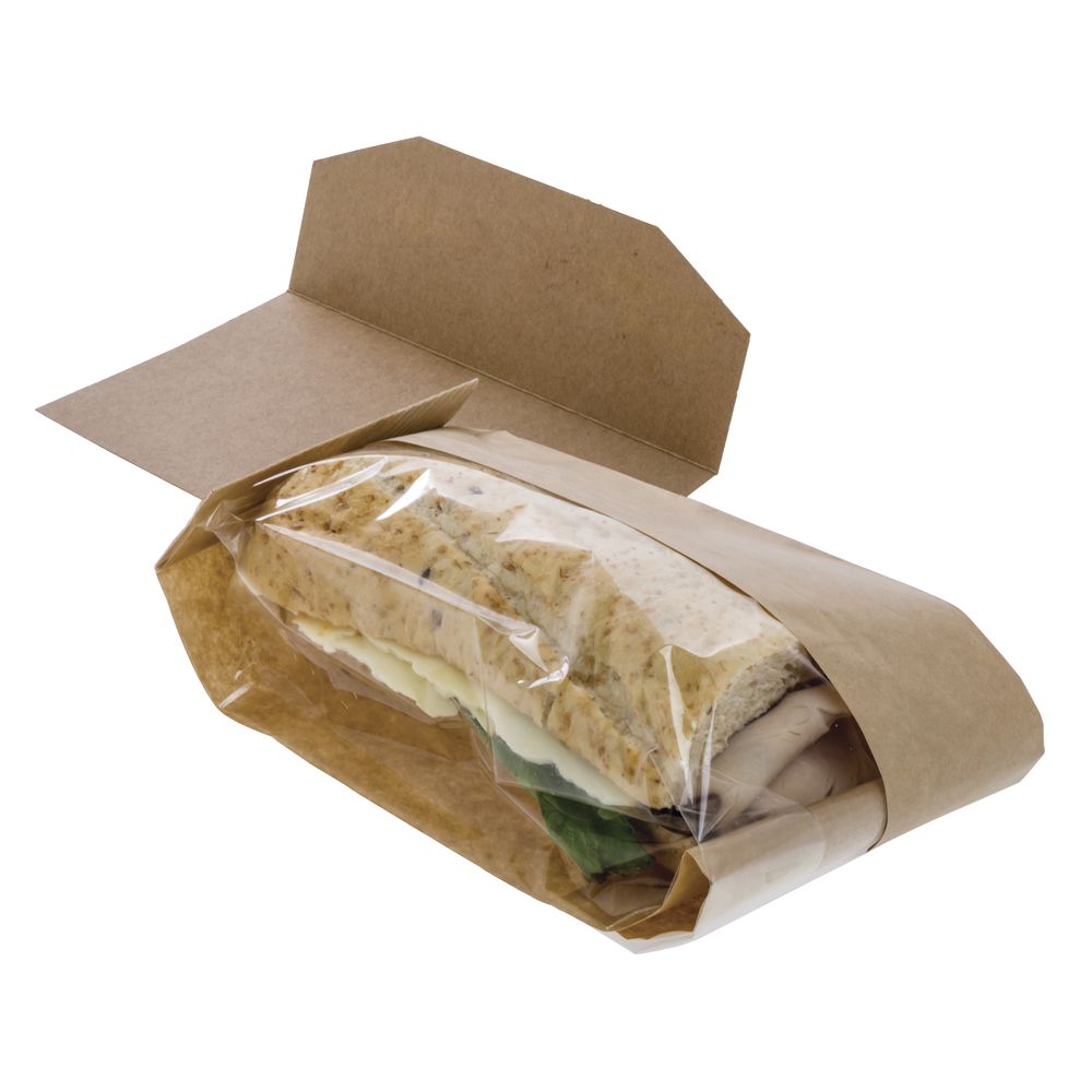 1000 Paper Food Bags Brown Kraft Strung Sandwiches Groceries Food Fruit Shops 