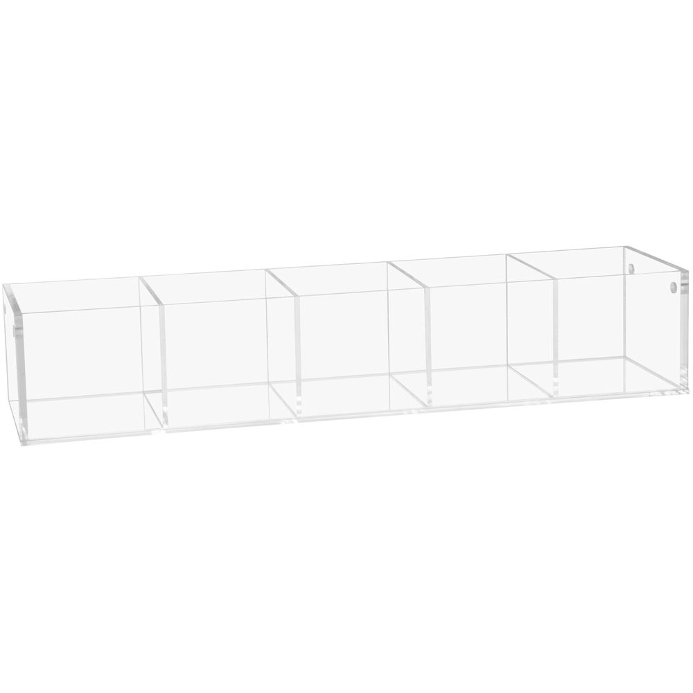 US Acrylic Avant 15 x 10 Divided 3-Compartment Plastic Serving Tray