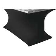 Southern Aluminum Silver Swirl® Black Spandex Rectangular or Serpentine ...