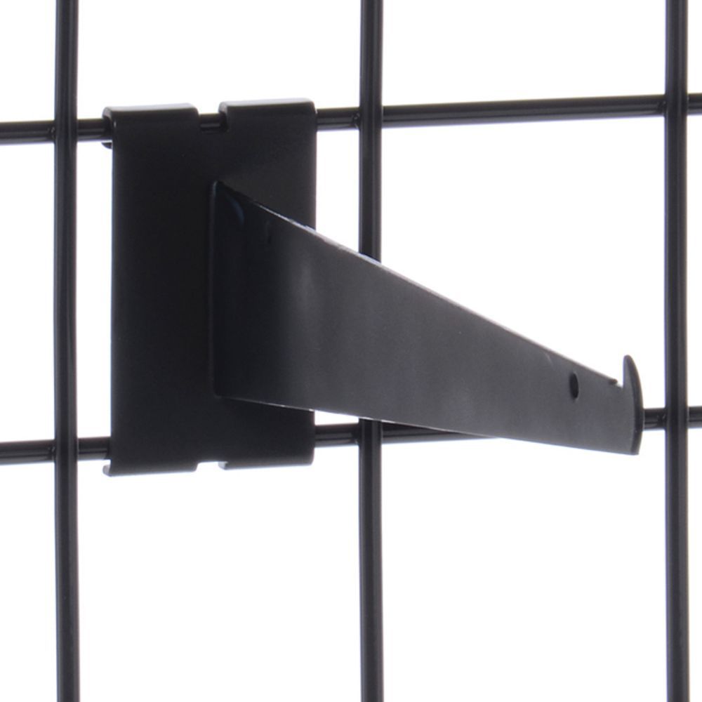 14 Gridwall Shelf Bracket, Black