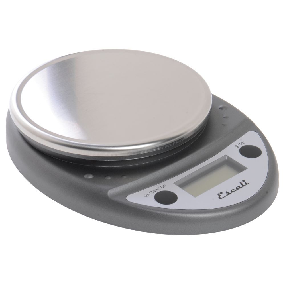 San Jamar / Escali SCDGP11M 11 lb. Metallic Round Professional Digital  Portion Control Kitchen Scale