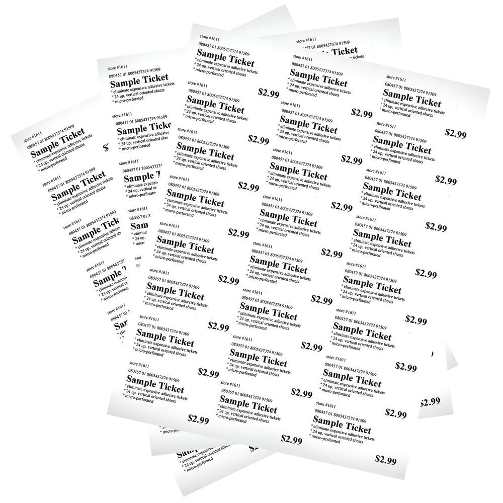 White Perforated Laser Printer Paper - 8 1/2L x 11H