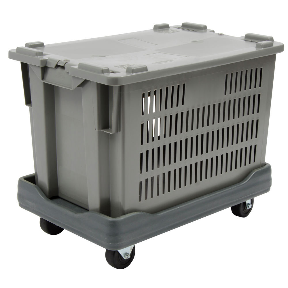 Orbis Grey Plastic Vented Stack-n-Nest ® Lug - 24