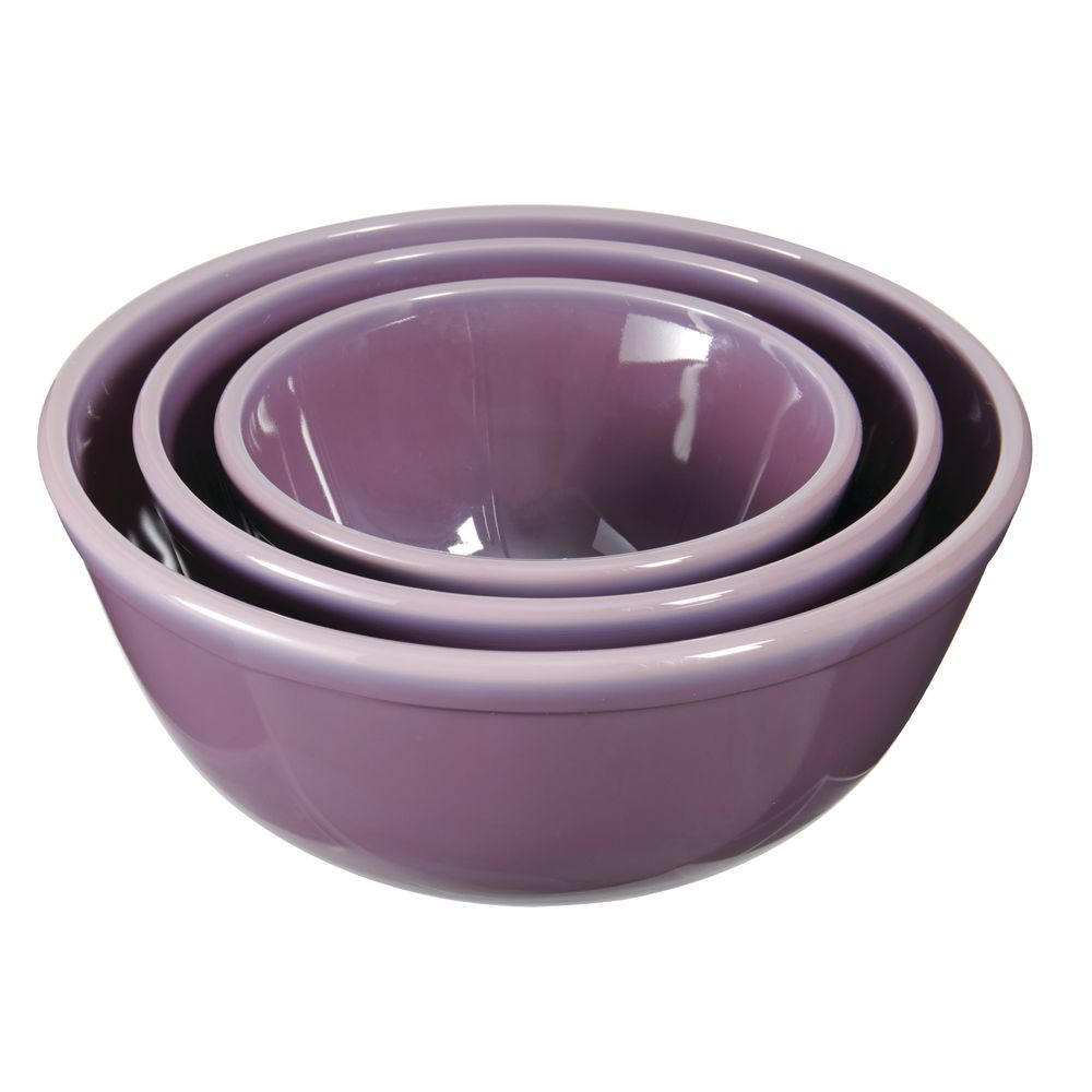 Mosser Glass Crown Tuscan Pink Vintage Mixing Bowl Set