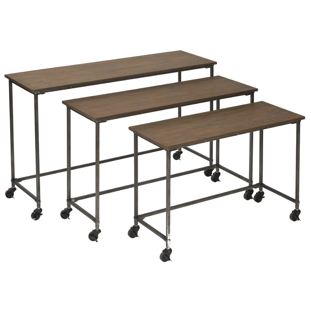 Zons Set of 2 Nest of Tables Metal 