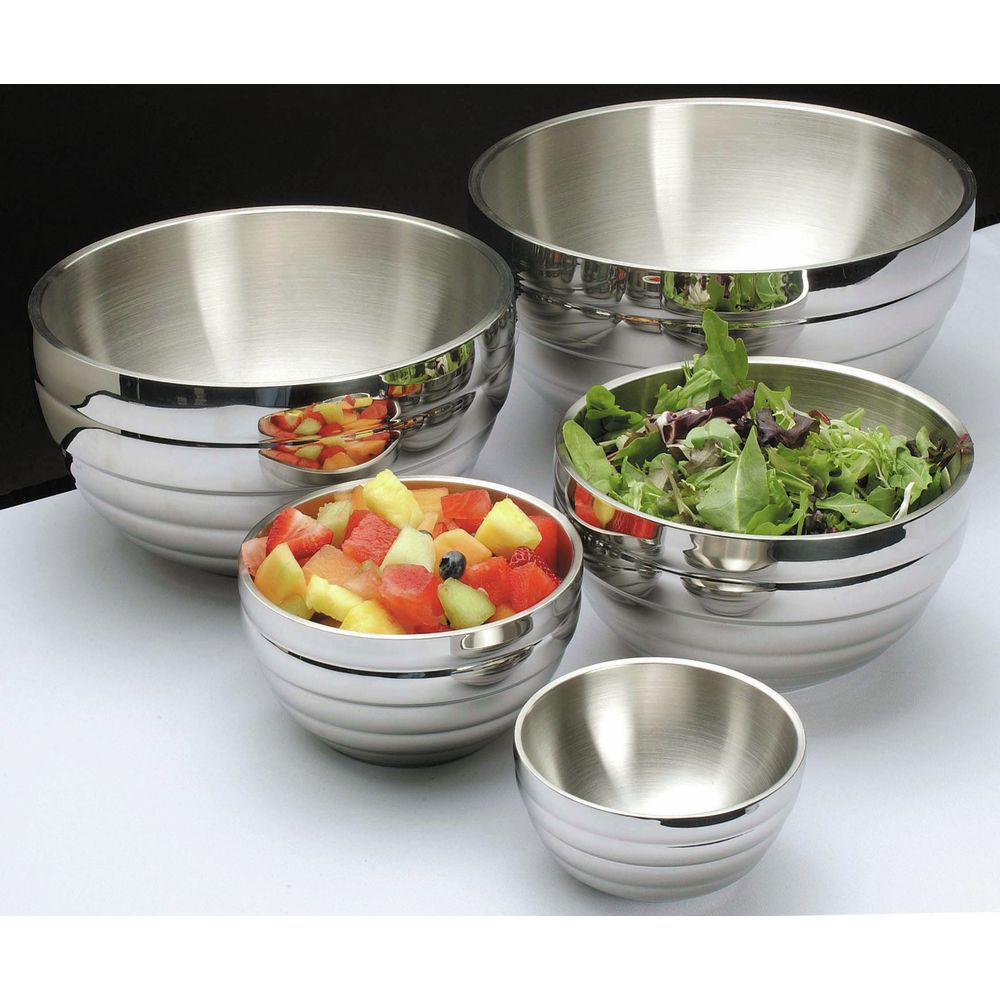 Vollrath Round Beehive Stainless Steel Serving Bowl 6.9 qt Capacity 11 13/16"D  x  6 1/2"H