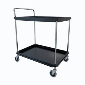 Hubert Stainless Steel 3-Shelf Medium Duty Utility Cart - 39 1/4 inchl x 22 3/8 inchw x 37 1/4 inchh