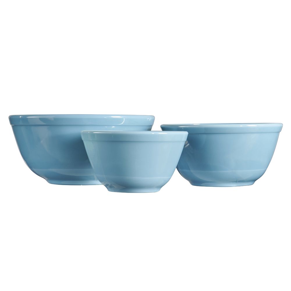Mosser 3-Piece Colored Glass Mixing Bowl Set