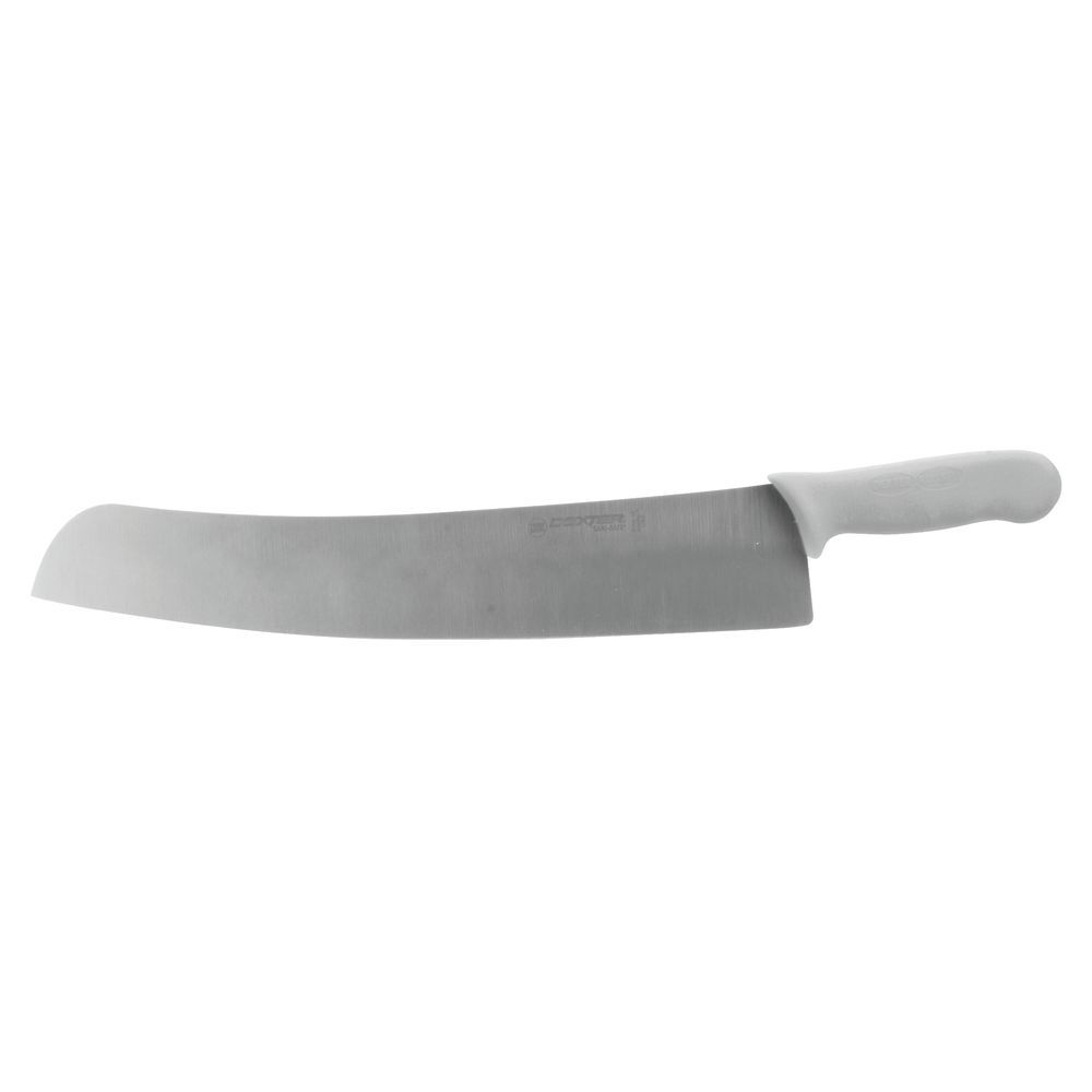 Dexter Sani-Safe Stainless Steel Pizza Knife with White Polypropylene Handle