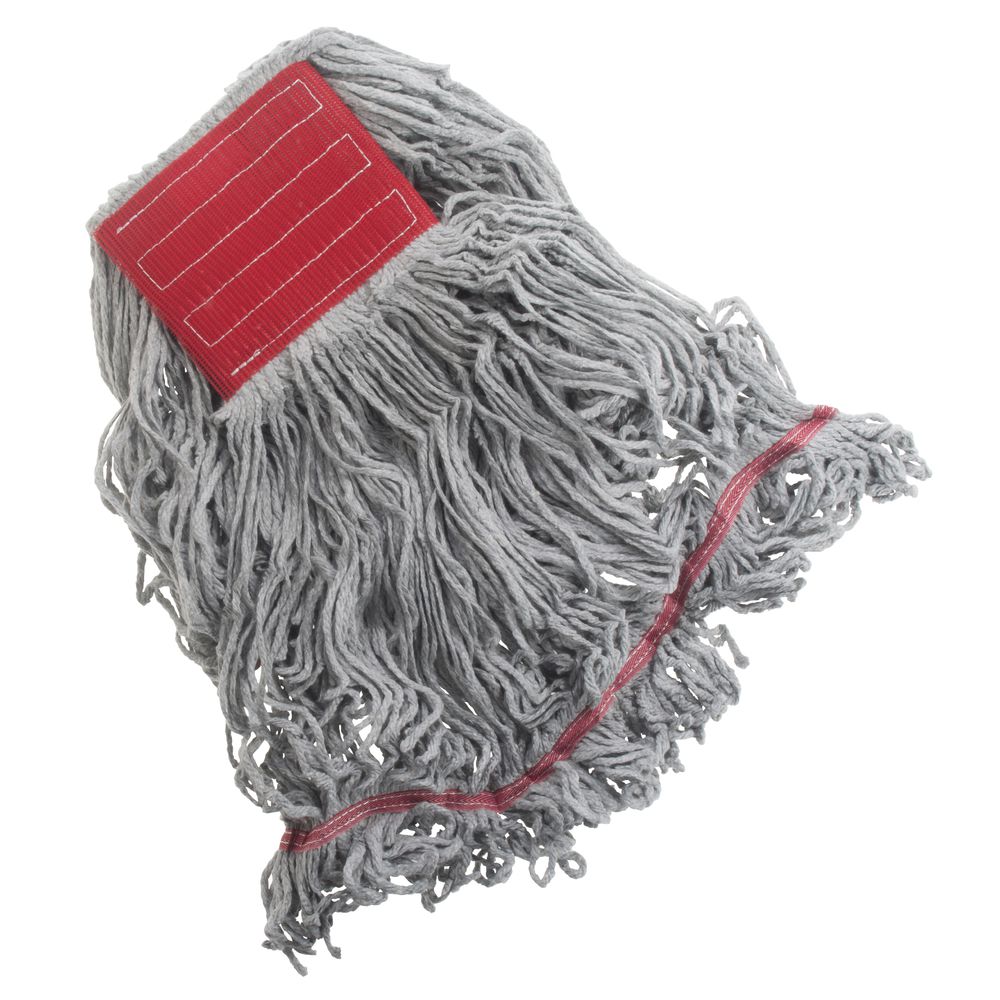 HUBERT® Orange Microfiber Medium Looped End Mop With 5"W Headband