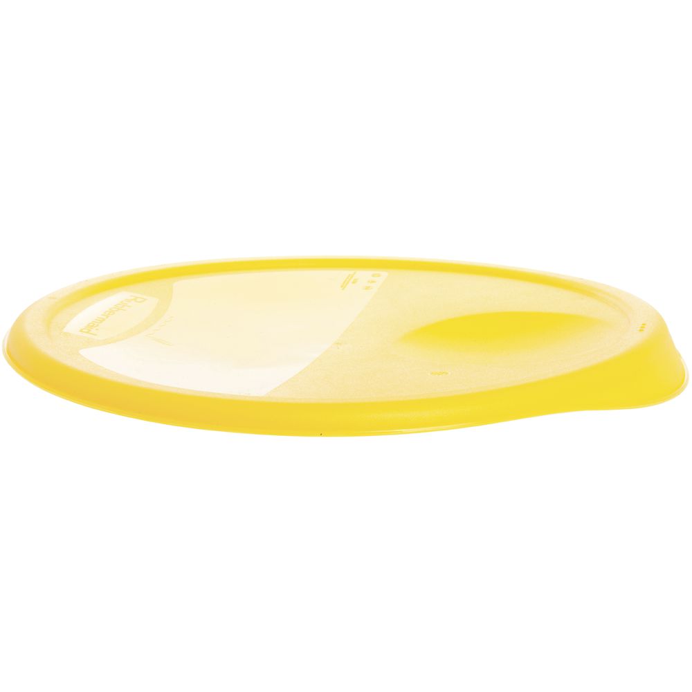 Rubbermaid 12, 18, and 22 Qt. Yellow Round Polyethylene Food Storage  Container Lid