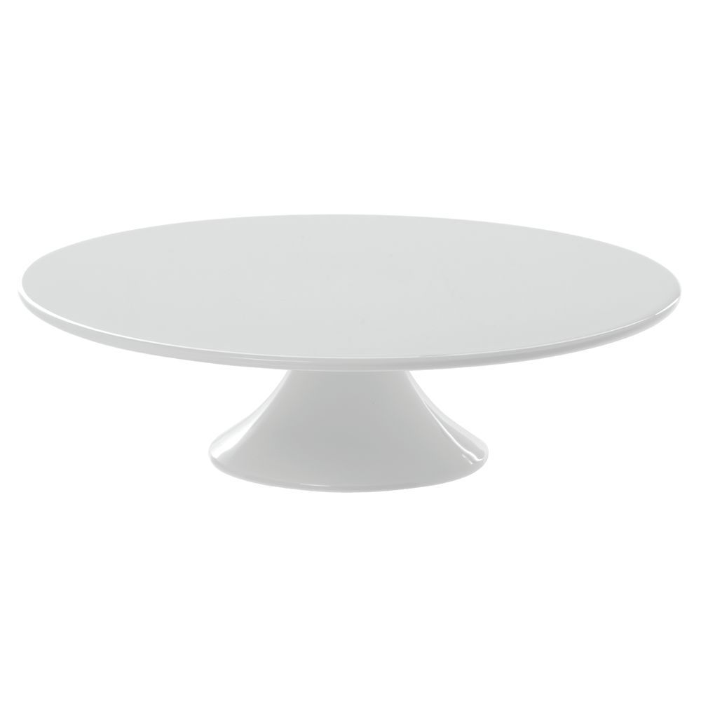 Europaeus Classic Collection White Cake Stand 12 3/4"D x 3 1/4"H