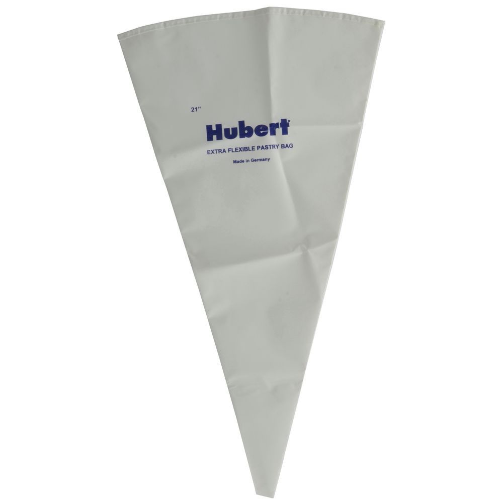Hubert Pastry Bag 21"L White Flexible Polyester