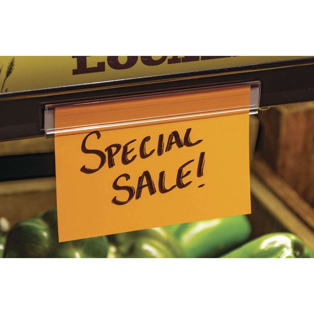 Expressly HUBERT Clear Plastic Peel And Stick Quick Clip Card Holder 
