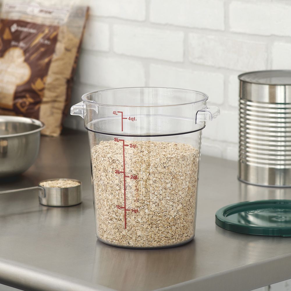 Round Container For Kitchen Kratos Clear Round Food Storage Container - 7 1/4