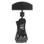 HUBERT® Black Plastic Rubber-Lined Clip-On Sign Holder - 4