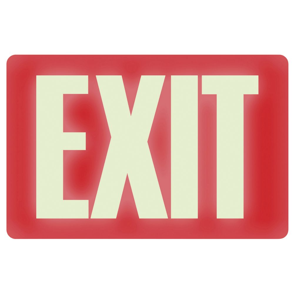 Glow In The Dark Exit Sign