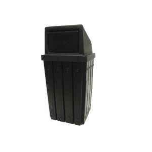 Commercial Trash Can Restaurant outdoor Large Garbage Waste / recycle Bin,  Black