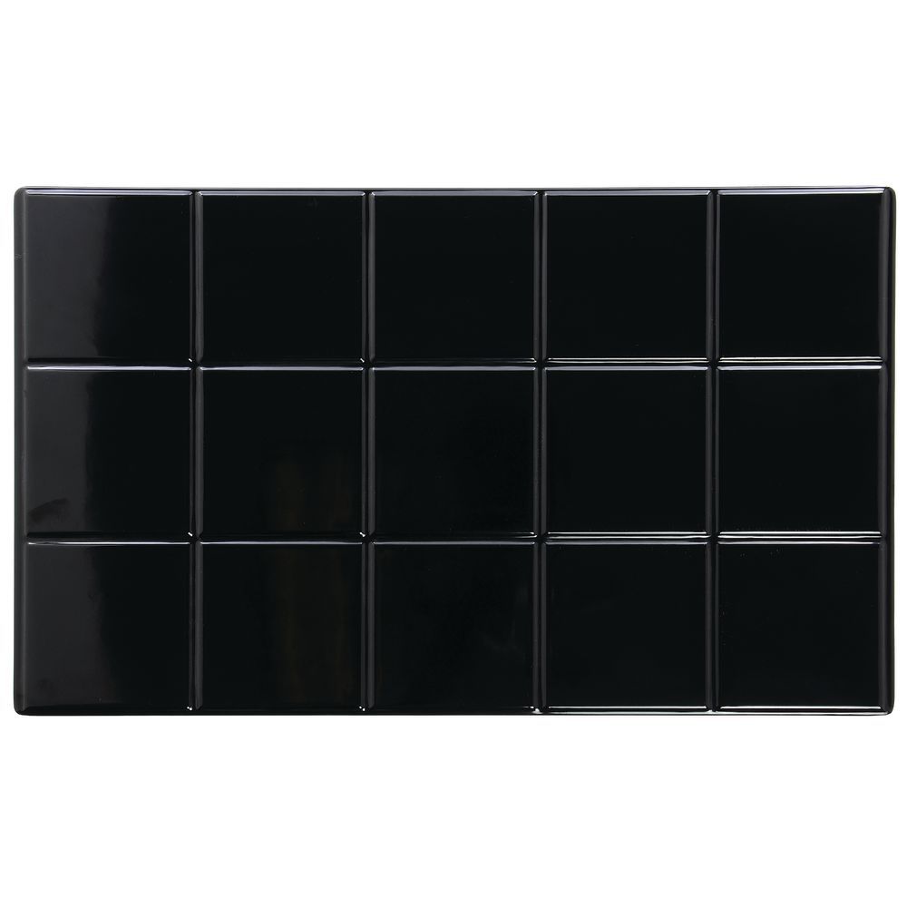 Melamine Food Bar Tile Full Size Solid  in Black  21 1/2"L x 13 1/8"W